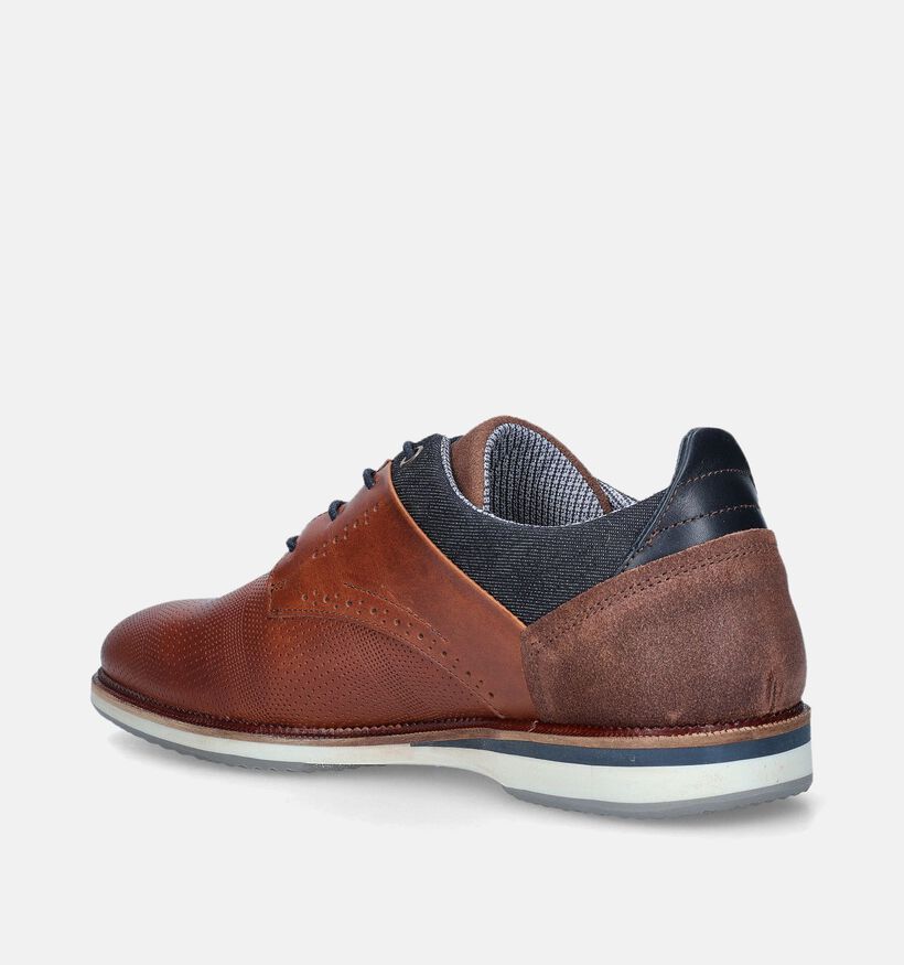 La Strada Cognac Veterschoenen voor heren (352764) - geschikt voor steunzolen