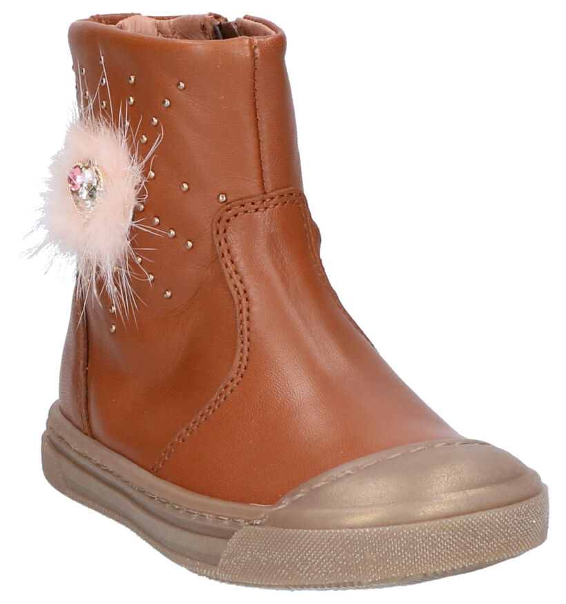 Romagnoli Bottes courtes en Cognac en cuir (259624)