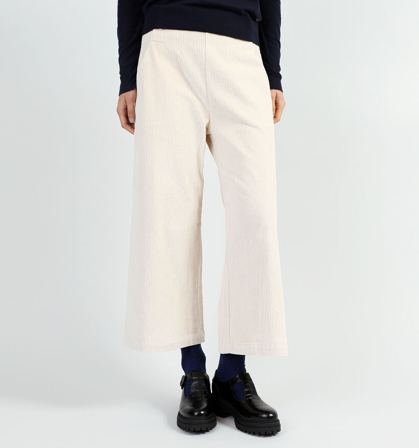 Orfeo Leontine Ecru Wijde broek voor dames (349313)