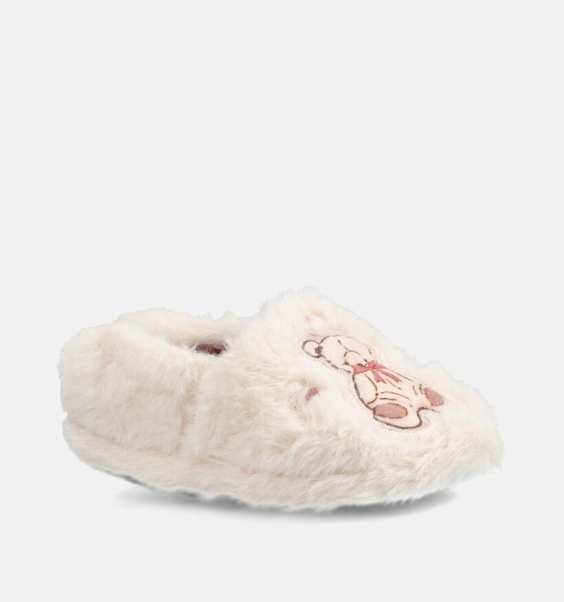 Laurent David Teddy Bear Ecru Pantoffels voor meisjes (381110)