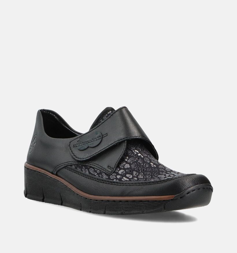 Rieker Zwarte Velcroschoenen voor dames (360484)