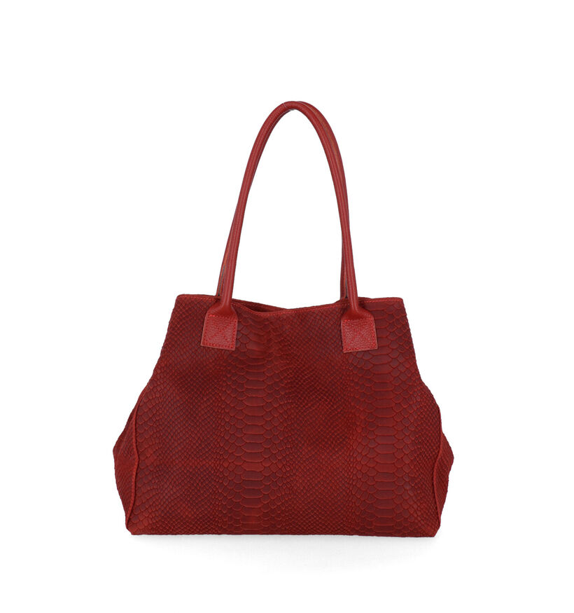 Zeen Lola Gele Shopper in leer (317400)