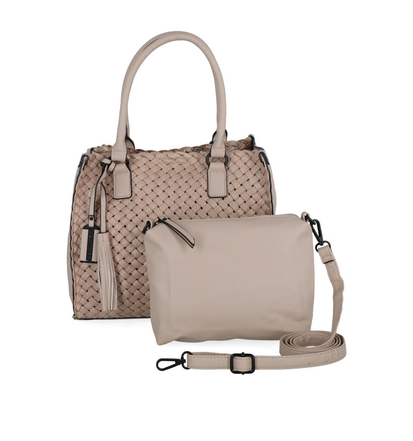 Emily & Noah Francis Beige Handtas in kunstleer (299598)