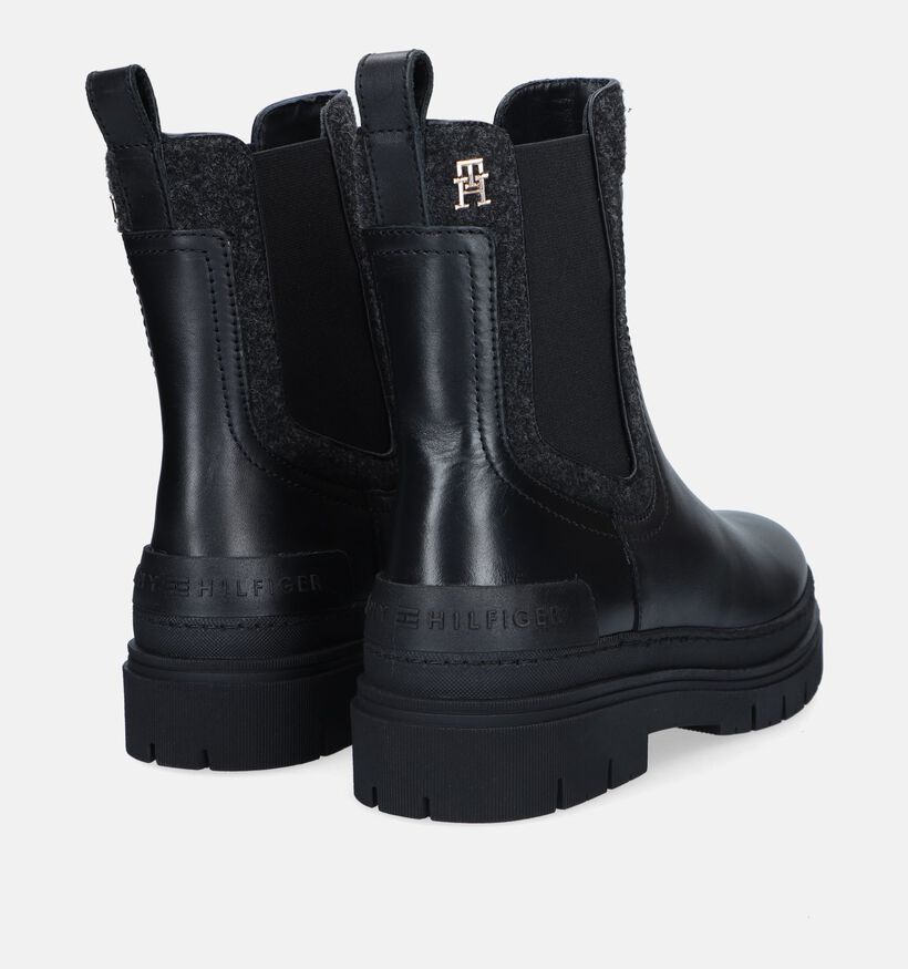 Tommy Hilfiger Feminine Boots Chelsea en Noir pour femmes (329335)