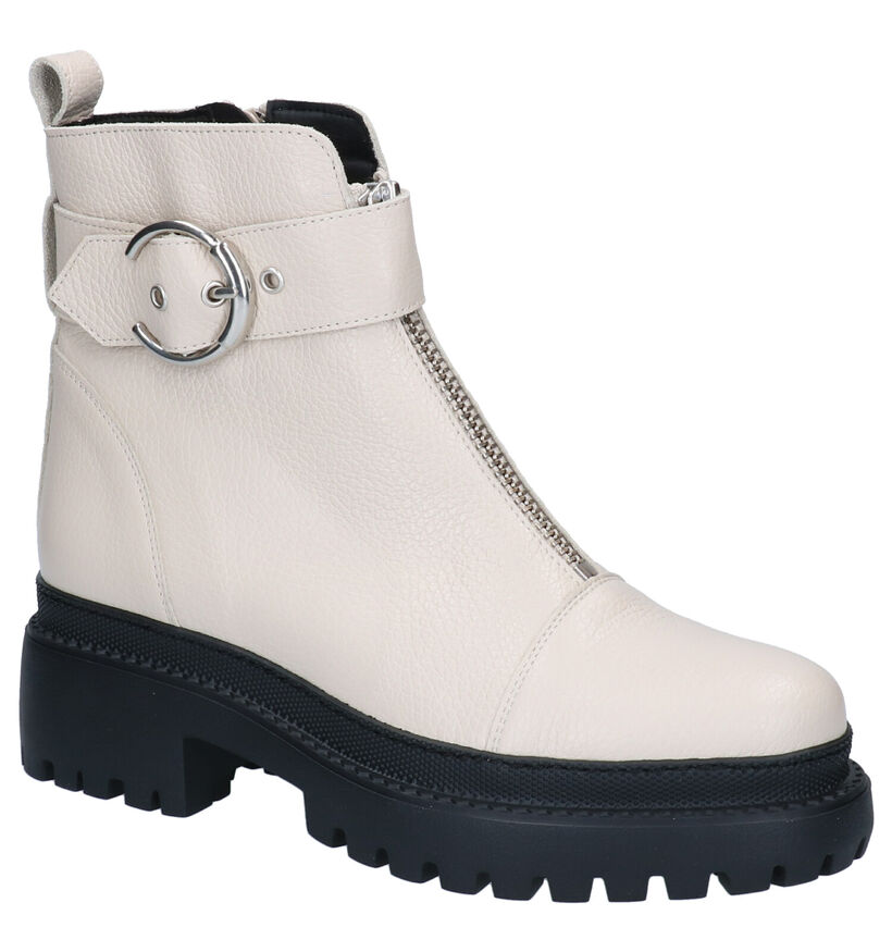 KMB Ecru Boots in leer (298925)