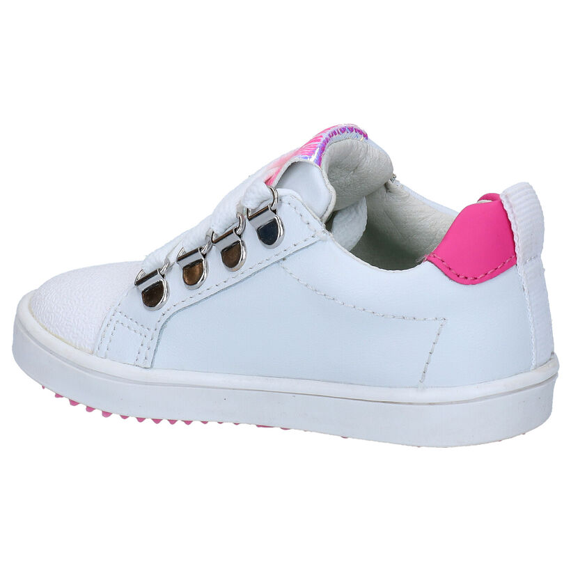 Bunnies Puk Pit Chaussures à lacets en Blanc en simili cuir (275281)