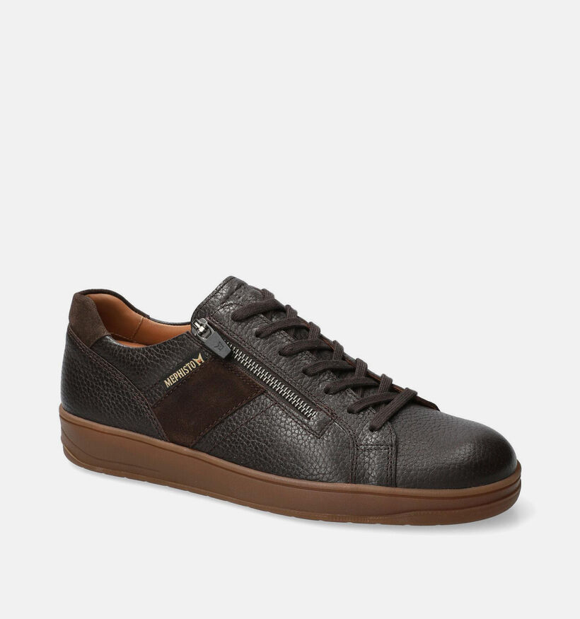 Mephisto Henrik Oregon Donkerbruine Sneakers voor heren (378987) - geschikt voor steunzolen