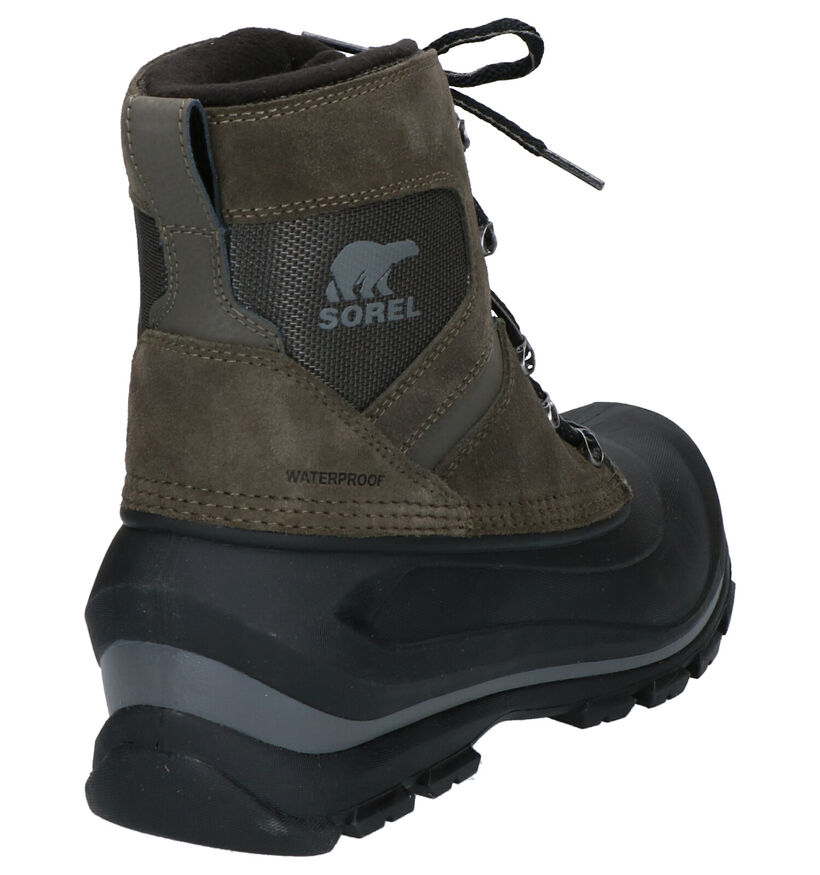 Sorel Buxton Lace Wandelschoenen Kaki in daim (252846)