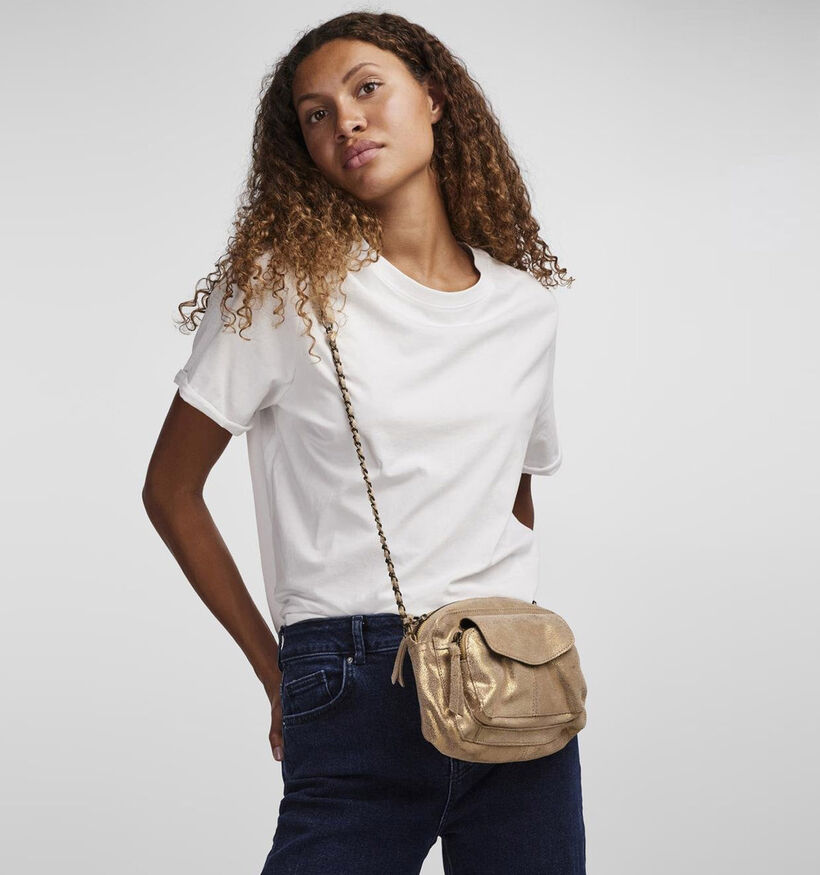 Pieces Naina Gouden Crossbody tas voor dames (352475)