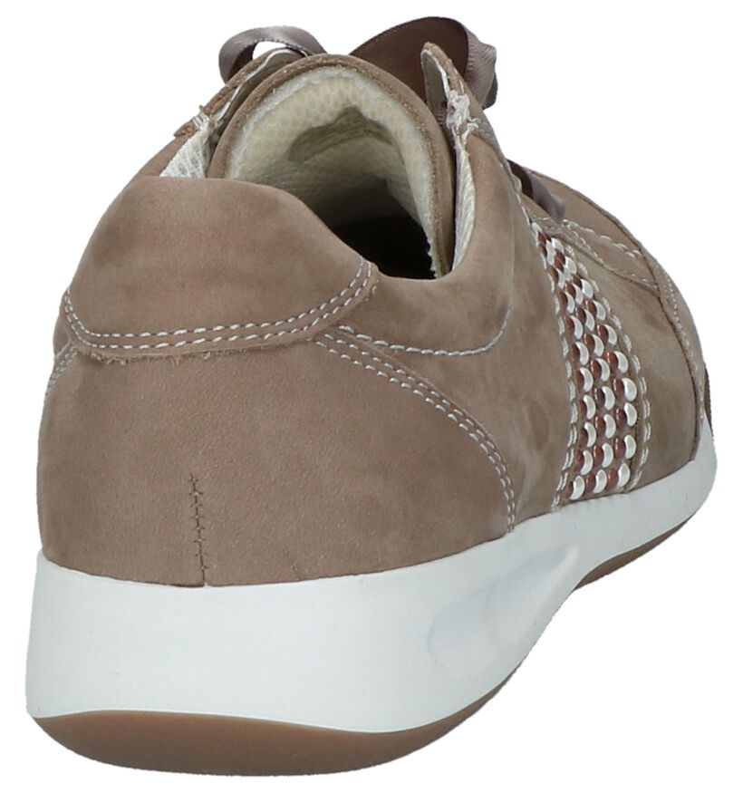 Taupe Veterschoenen Ara Rom in nubuck (217351)