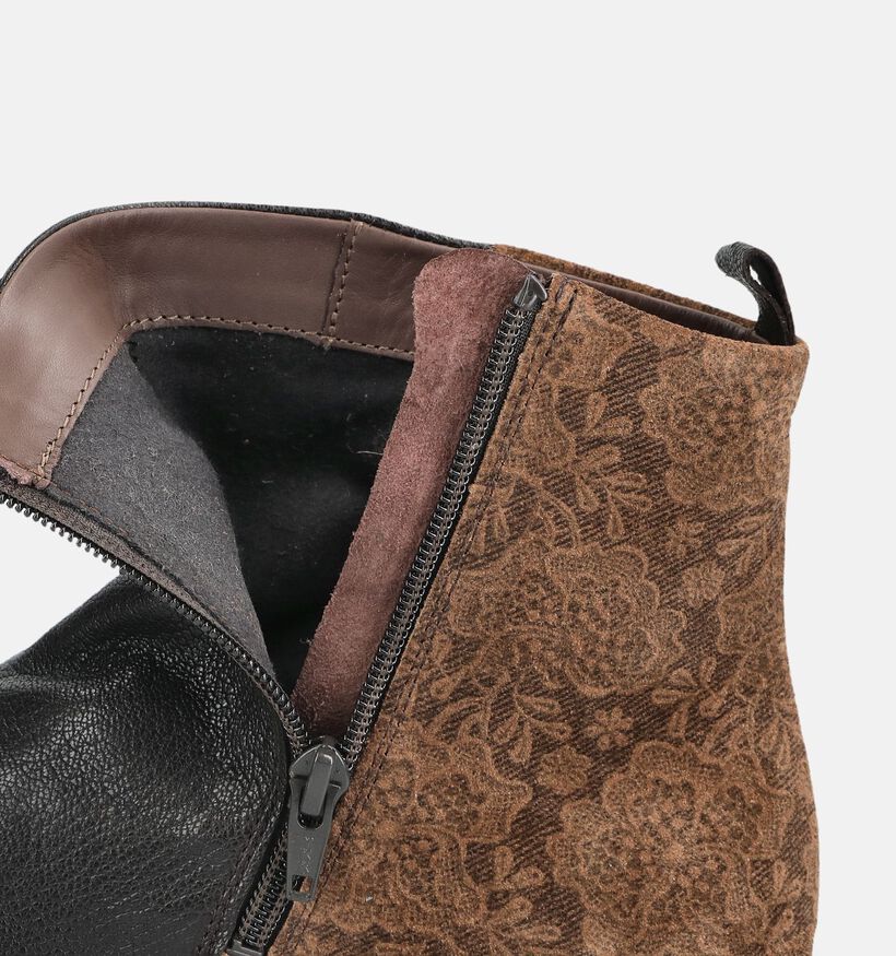 Think! Nature Bruine Boots met Rits voor dames (381358) - geschikt voor steunzolen