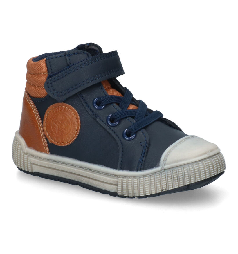 Milo & Mila Chaussures hautes en Bleu en simili cuir (313596)