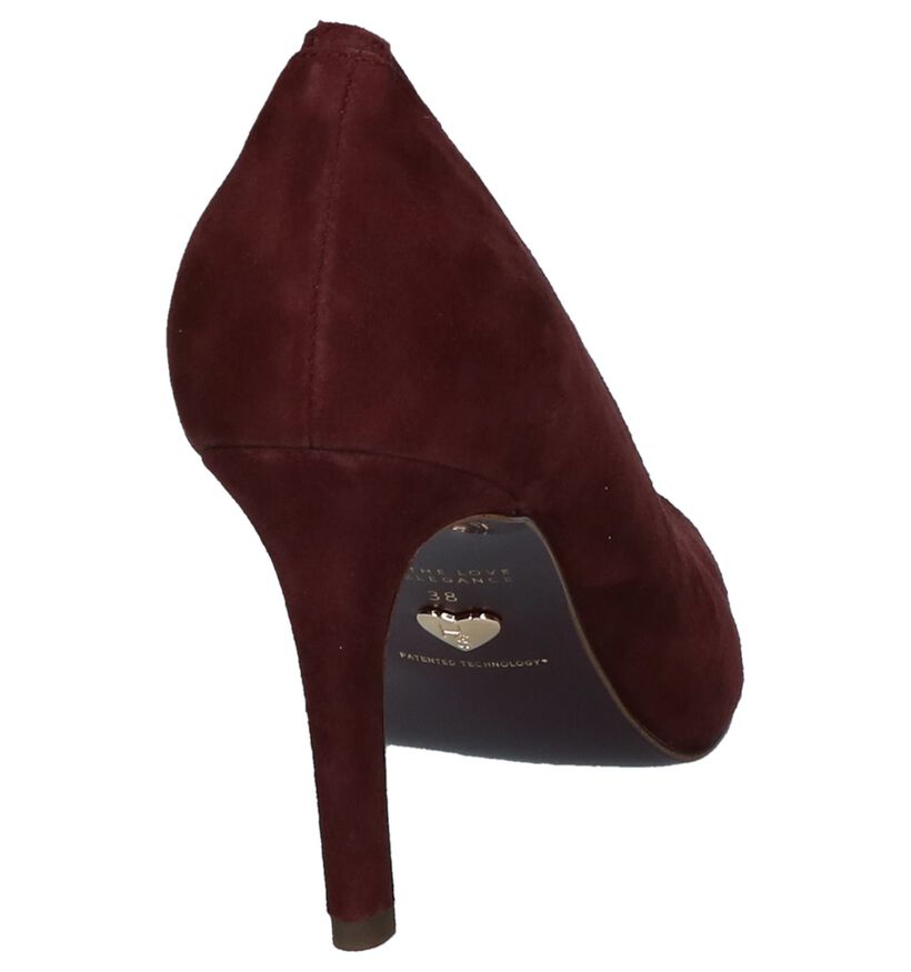 Tamaris Heart & Sole Escarpins en Noir en velours (226753)