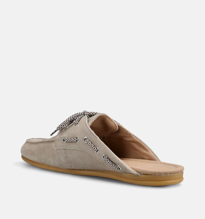 Posh by Poelman Donkerbeige Slipper voor dames (383801)