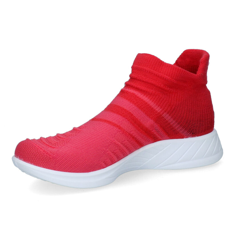UYN X-Cross Rode Sneakers voor dames (303134) - geschikt voor steunzolen