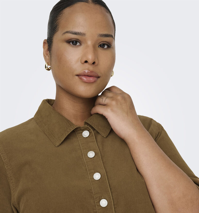 ONLY Carmakoma Bruine Hemdjurk voor dames (371846)