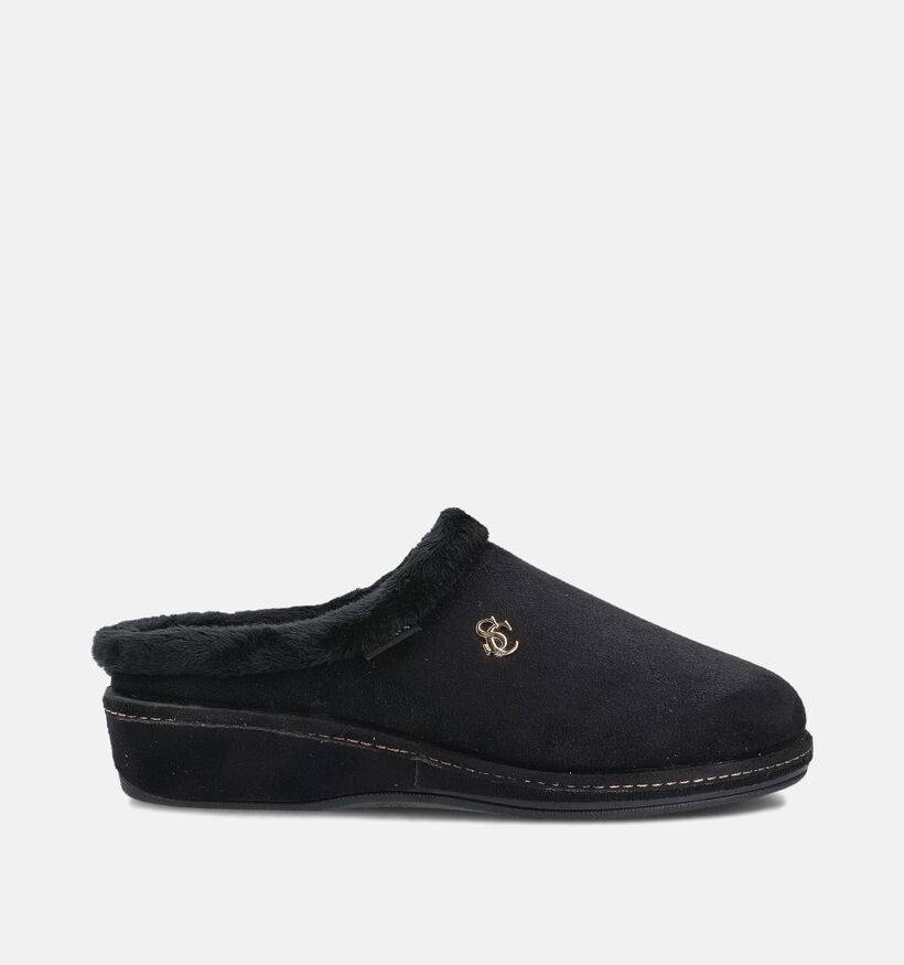 Scapa Zwarte Pantoffels voor dames (364044)