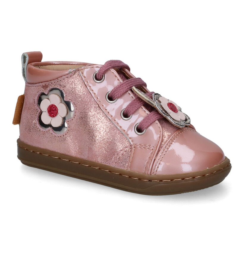 Shoo Pom Bouba Floflo Roze Bottines voor meisjes (314437) - geschikt voor steunzolen