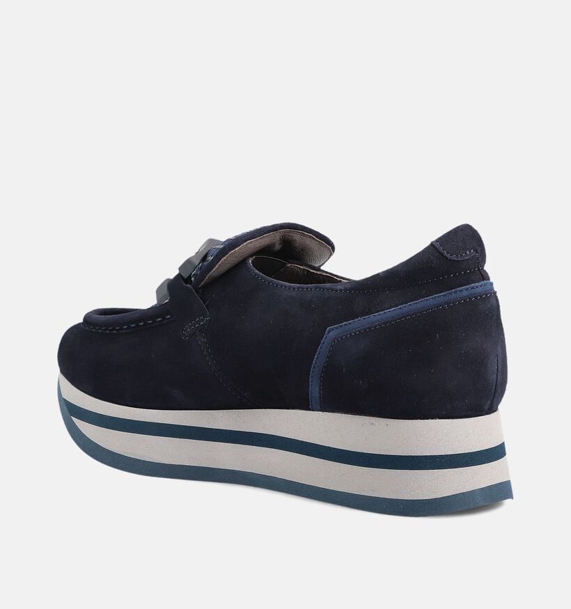 Softwaves Chaussures sans Lacets en Bleu pour femmes (364905) - pour semelles orthopédiques