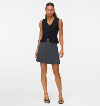 Jupe courte gris Vero Moda Jupes Gris