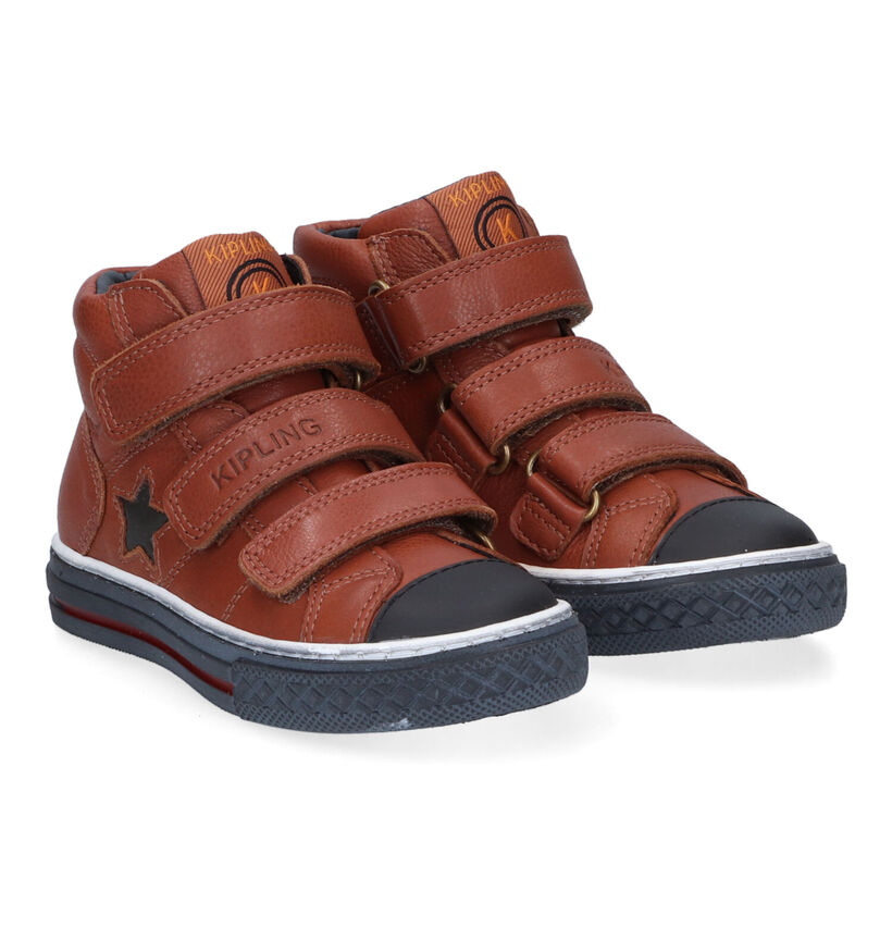 Kipling Felix Cognac Hoge Schoenen voor jongens (316390) - geschikt voor steunzolen