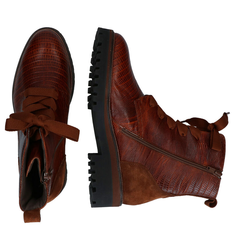 Softwaves Cognac Boots in leer (298170)