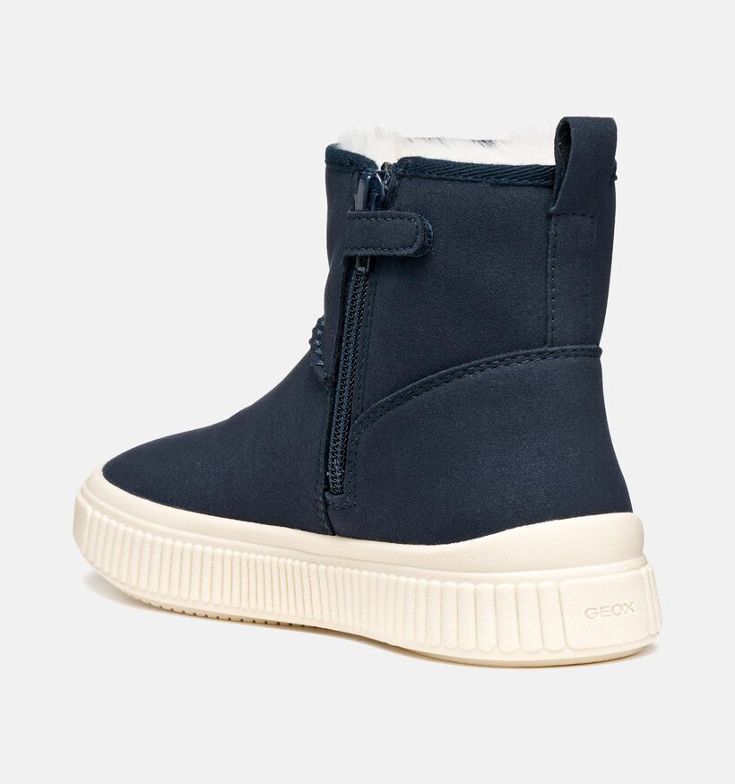 Geox Laquinny Bottes hautes en Bleu foncé pour filles (361914) - pour semelles orthopédiques