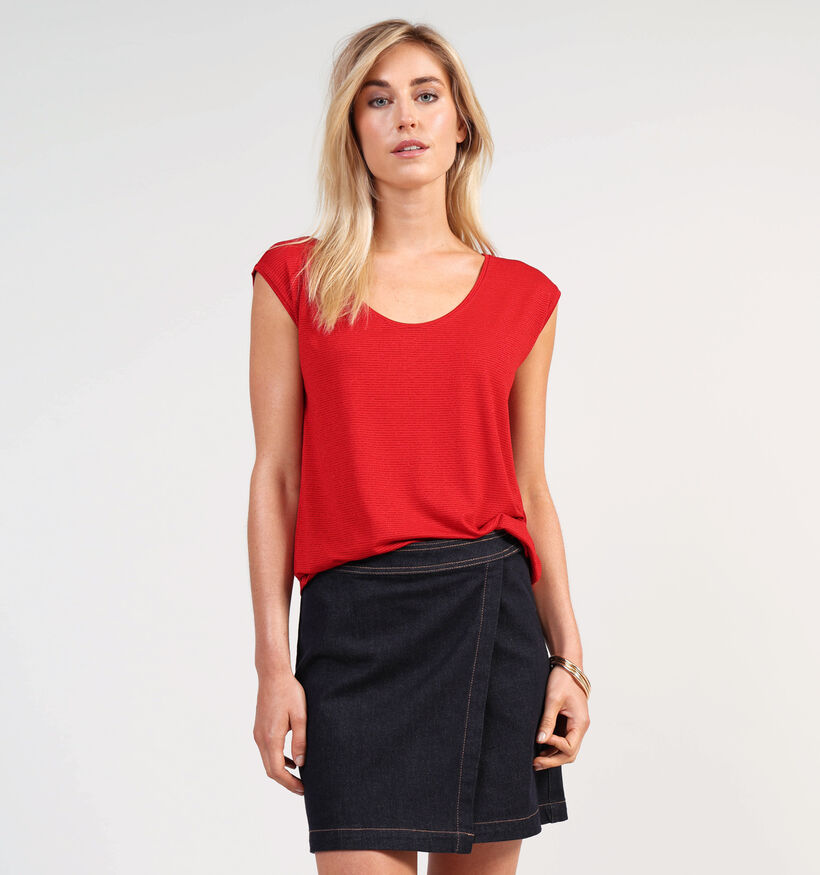 Pieces Rode T-shirt voor dames (361141)