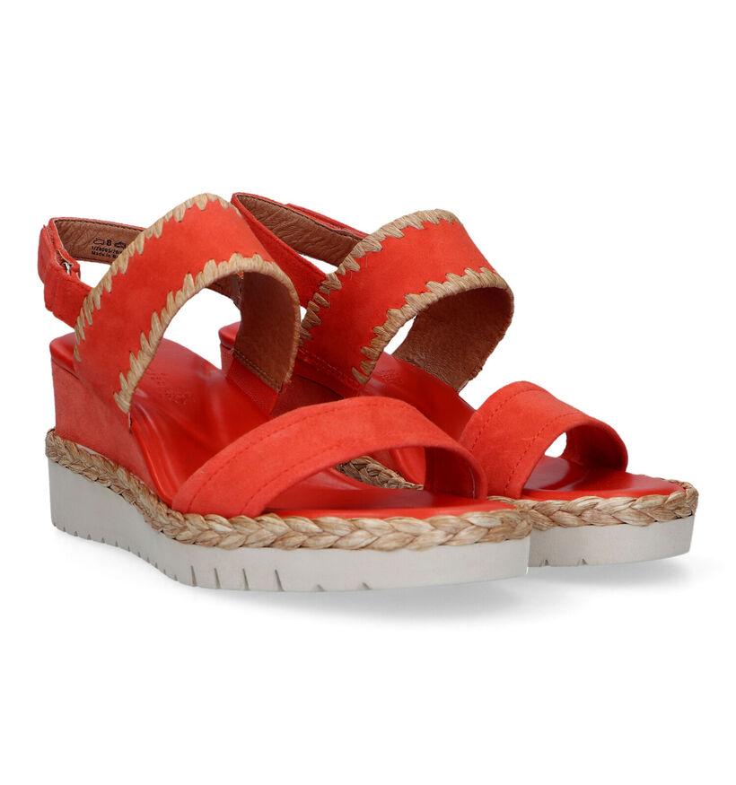 Tamaris Oranje Sandalen met sleehak voor dames (322261)