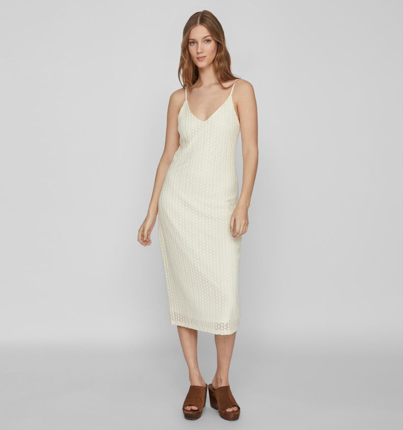 Vila Julisa Ecru Jurk voor dames (328696)
