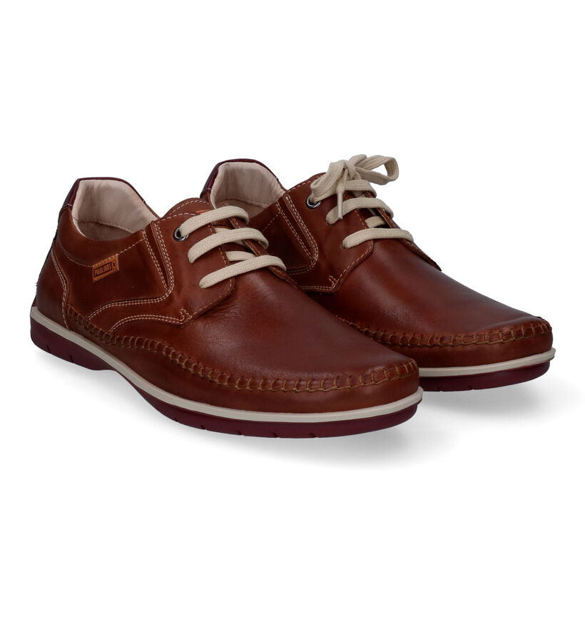 Pikolinos Cognac Veterschoenen in leer (308030)