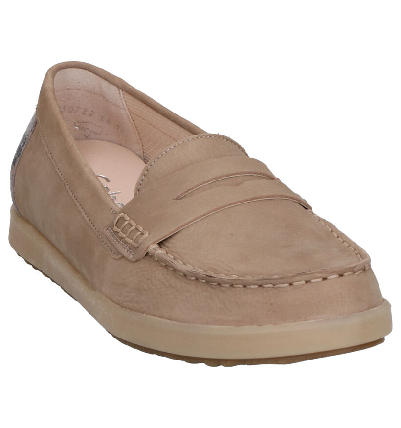 Gabor Taupe Instappers in nubuck (271656)