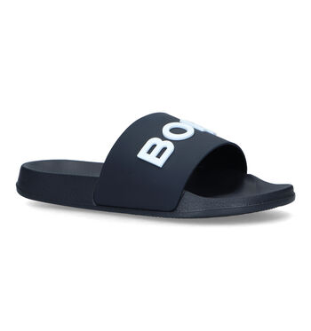 Badslippers blauw