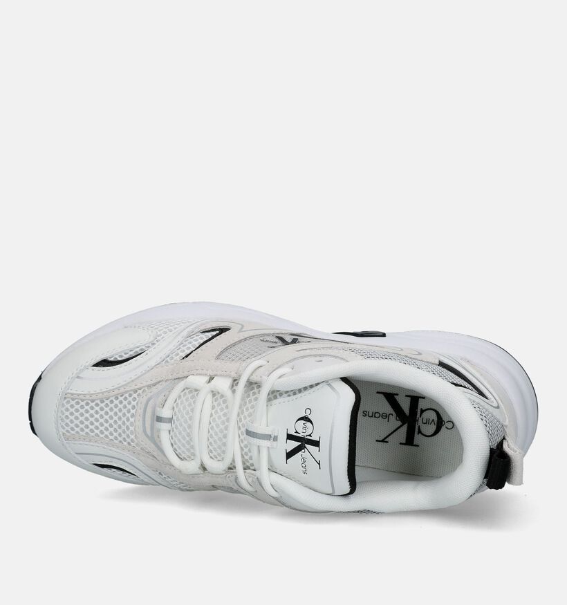 Calvin Klein Retro Tennis Ecru Sneakers voor dames (326392) - geschikt voor steunzolen