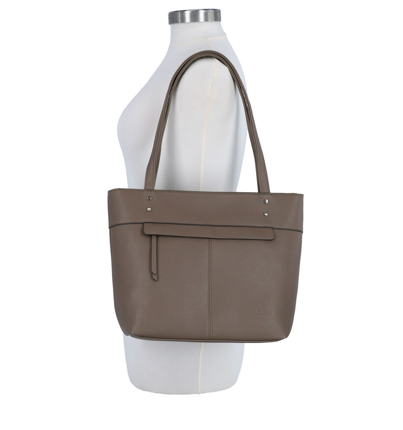 Gabor Hedda Taupe Shopper in kunstleer (279525)