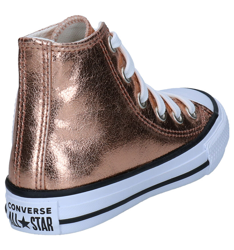Converse Chuck Taylor All Star Roze Sneakers in kunstleer (286163)