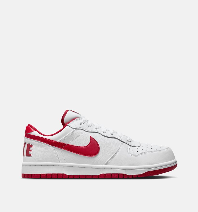 Nike Big Nike Low Witte Sneakers voor heren, jongens (350459)