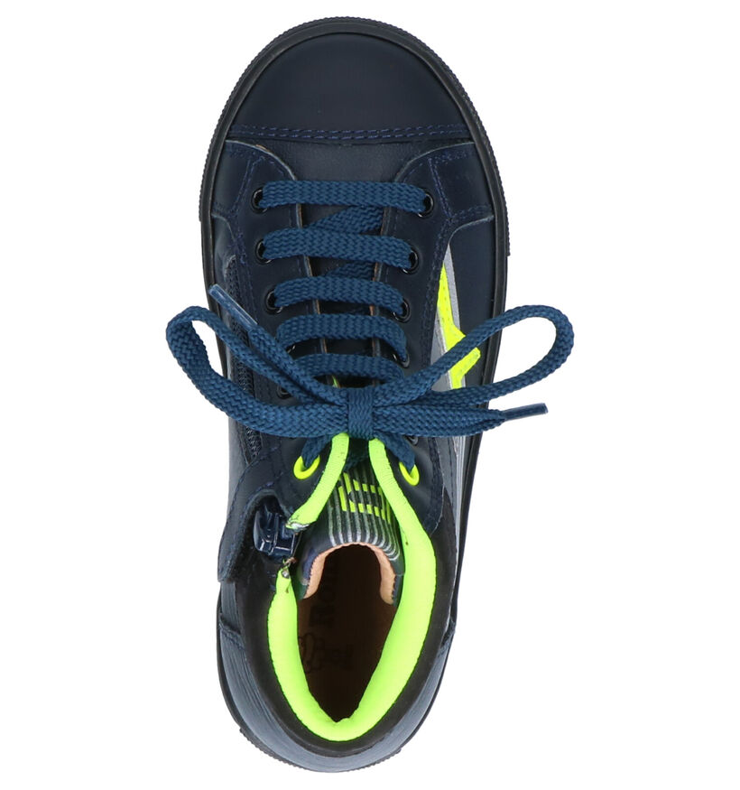 Romagnoli Blauwe Hoge Schoenen in leer (259603)