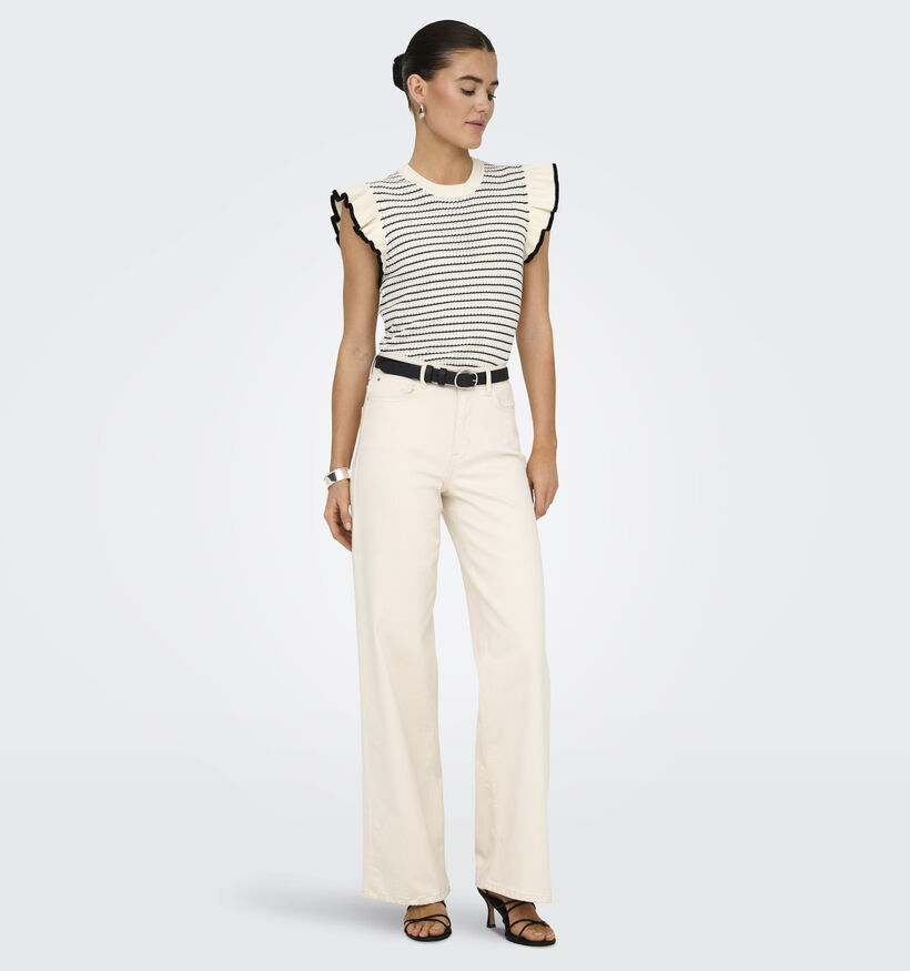 JDY Carice Pull en Blanc pour femmes (370059)