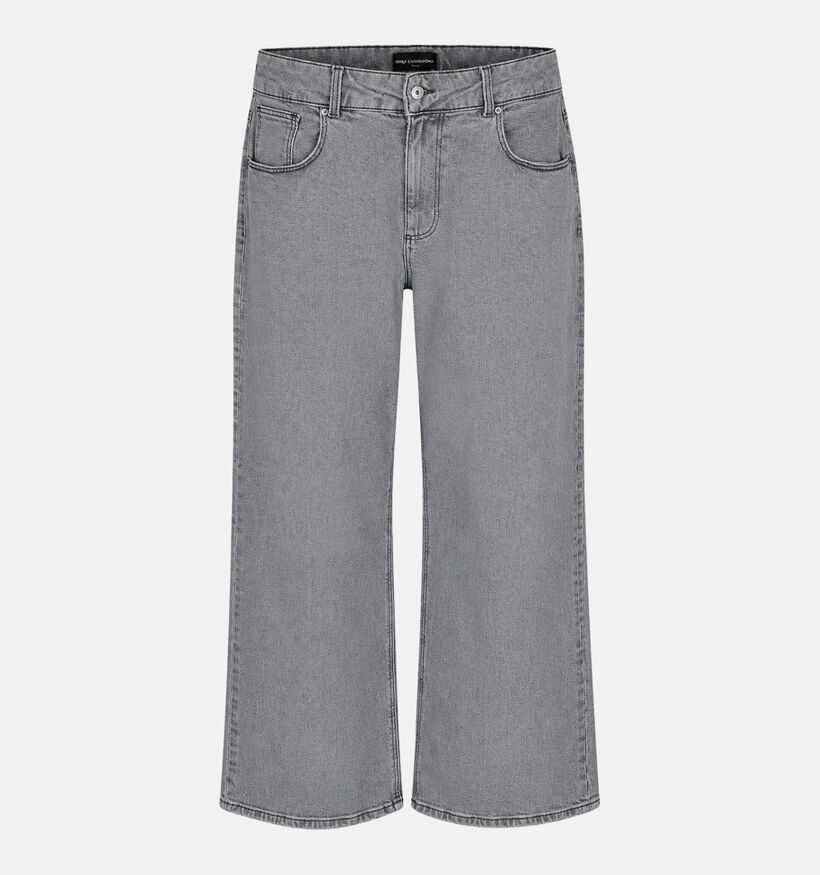 ONLY Carmakoma Juicy Grijze Straight Leg Jeans Broek voor dames (378397)
