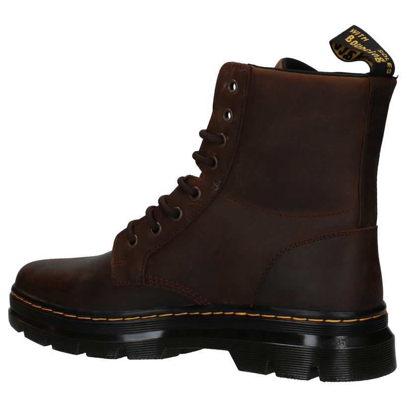 Dr. Martens Combs Leather Bruine Boots in leer (277091)