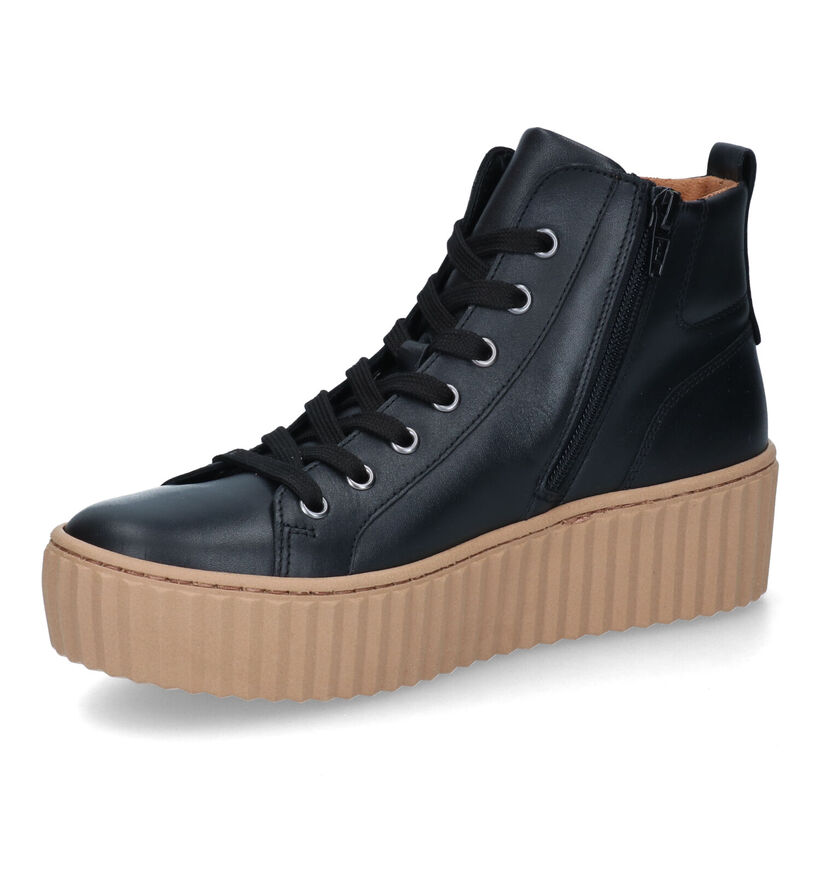 Gabor Best Fitting Zwarte Sneakers voor dames (315150) - geschikt voor steunzolen