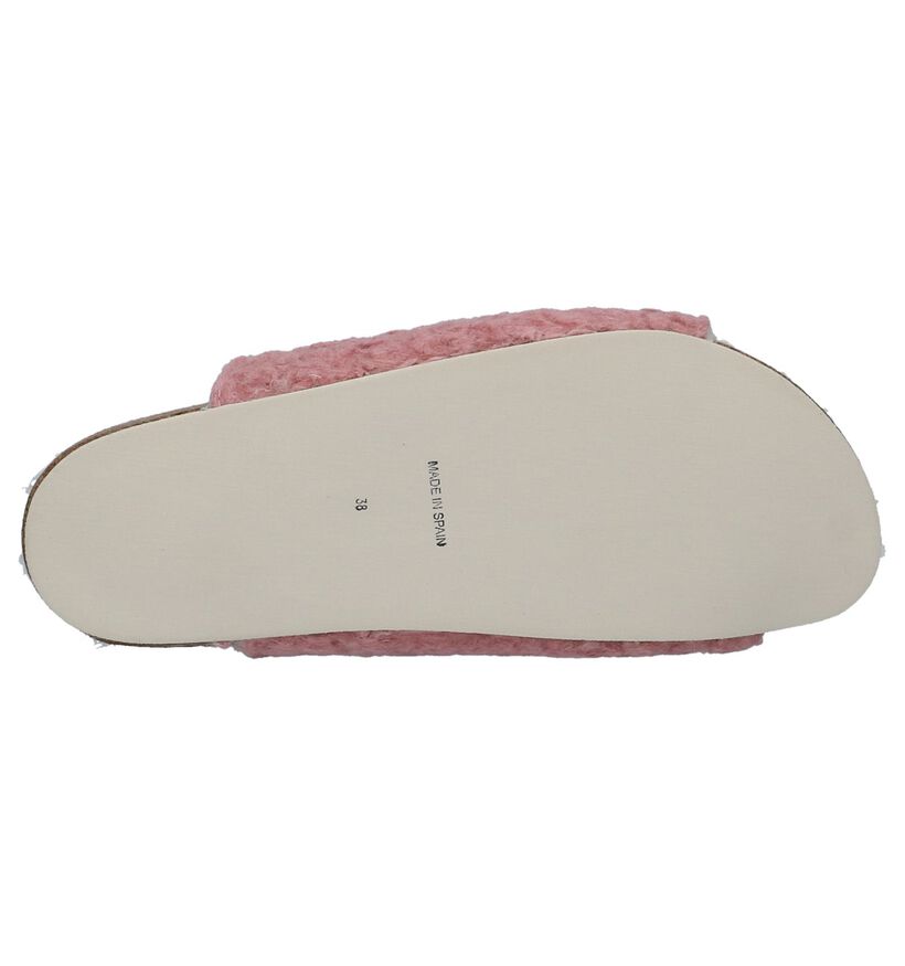 Hampton Bays Pantoufles ouvertes en Gris en faux fur (232365)