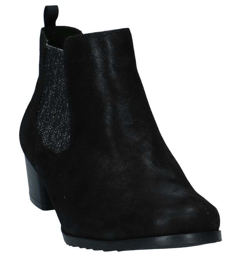 Caprice Bottillons en Noir en nubuck (222615)