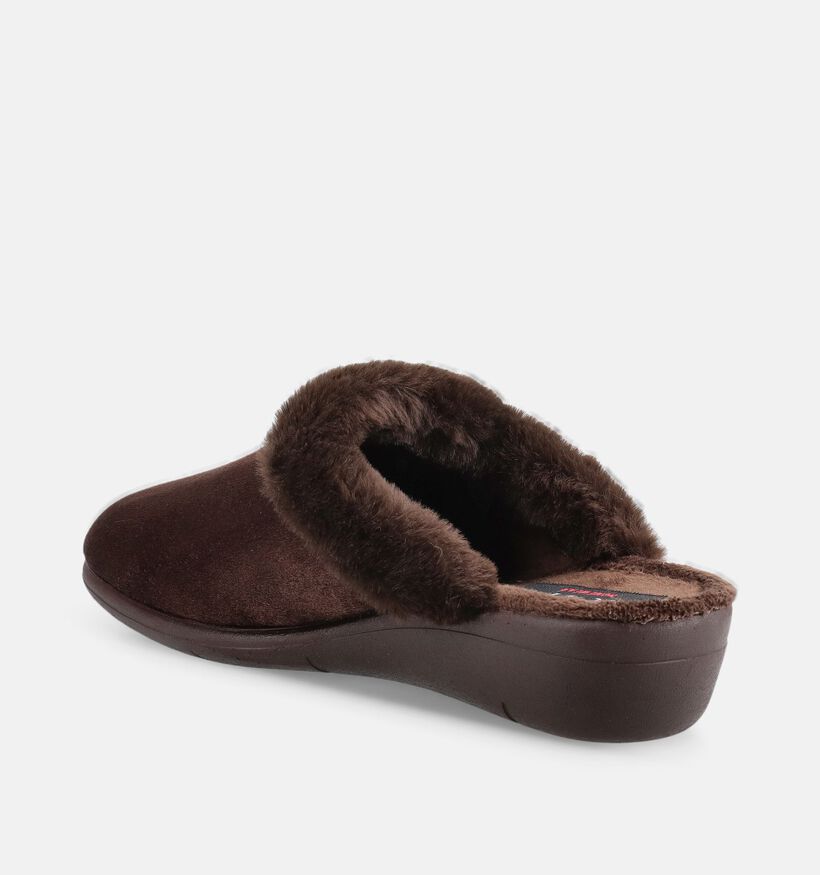 Scapa Homewear Donkerbruine Pantoffels voor dames (380848)