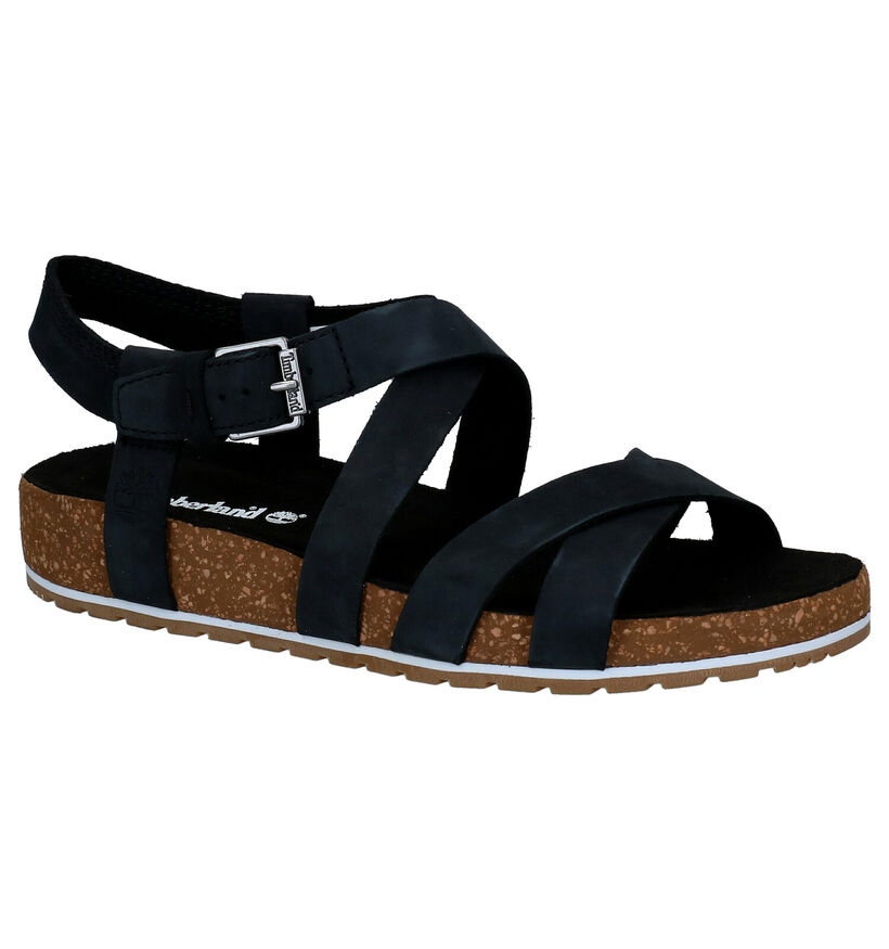 Timberland Malibu Waves Zwarte Sandalen in nubuck (286123)