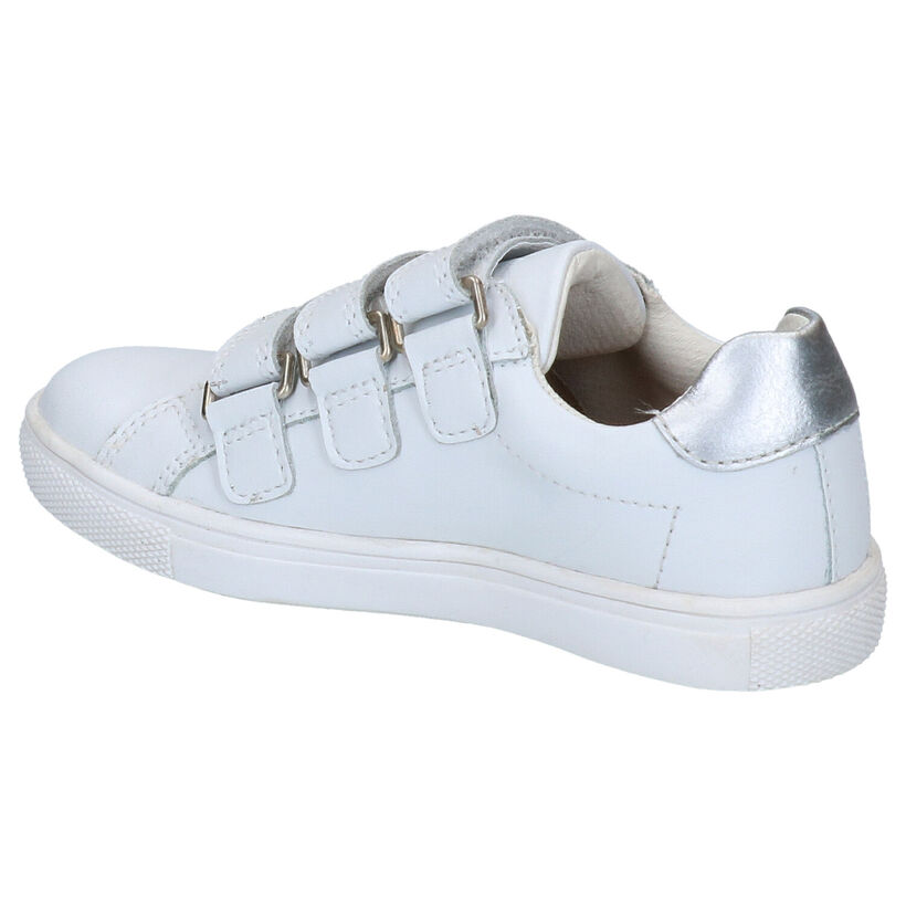 Braqeez Baskets basses en Blanc en cuir (275289)