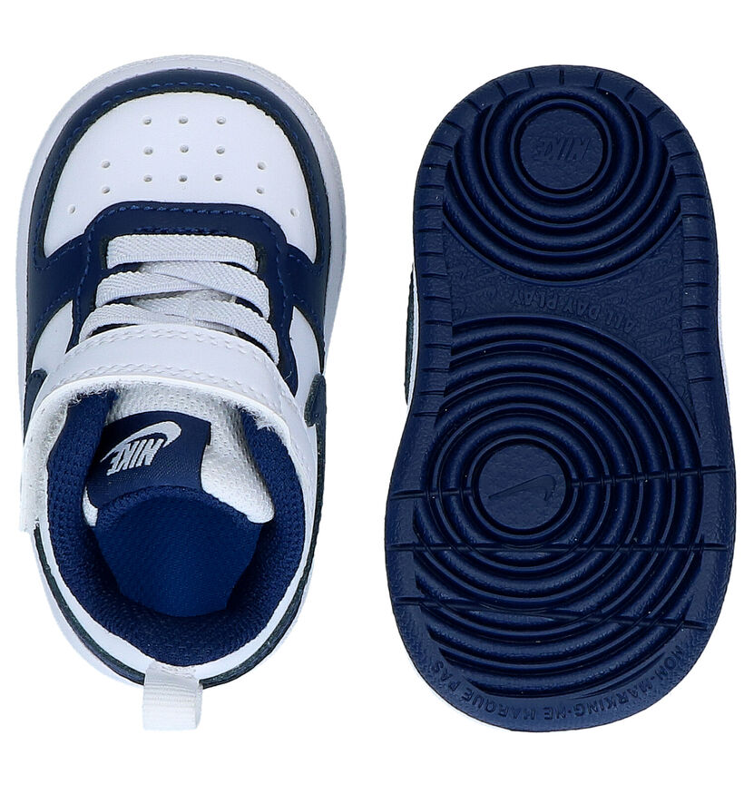 Nike Court Borough Zwarte Sneakers voor jongens, meisjes (302142)