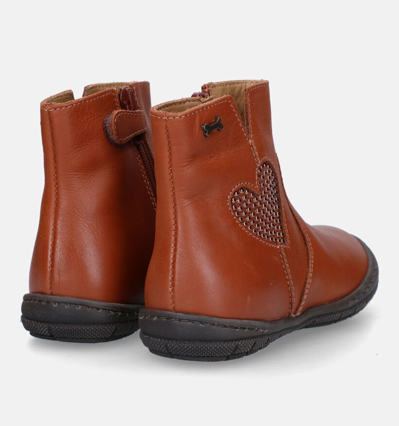 STONES and BONES Busat Bottes courtes en Cognac pour filles (329476) - pour semelles orthopédiques