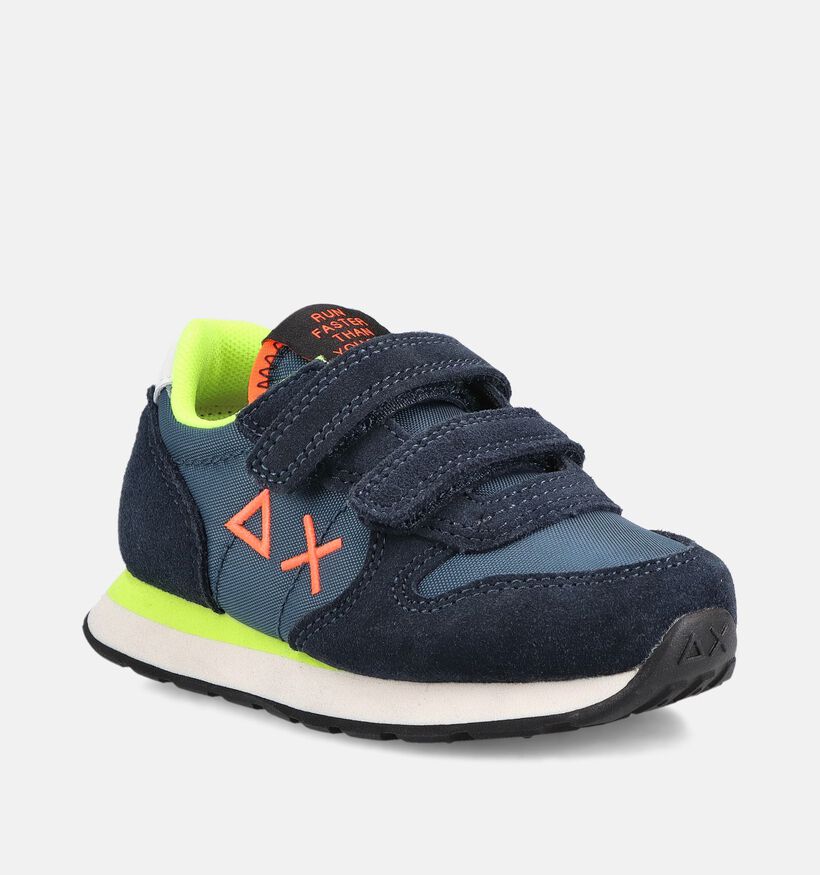 Sun68 Tom Blauwe Lage Sneakers voor meisjes, jongens (369059) - geschikt voor steunzolen